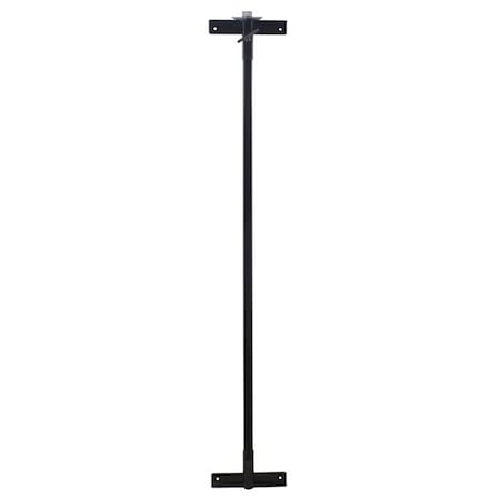 Feeltheglow 6 ft. Aluminum Pole with Fixed Surface Mount Bracket - White FE3577785
